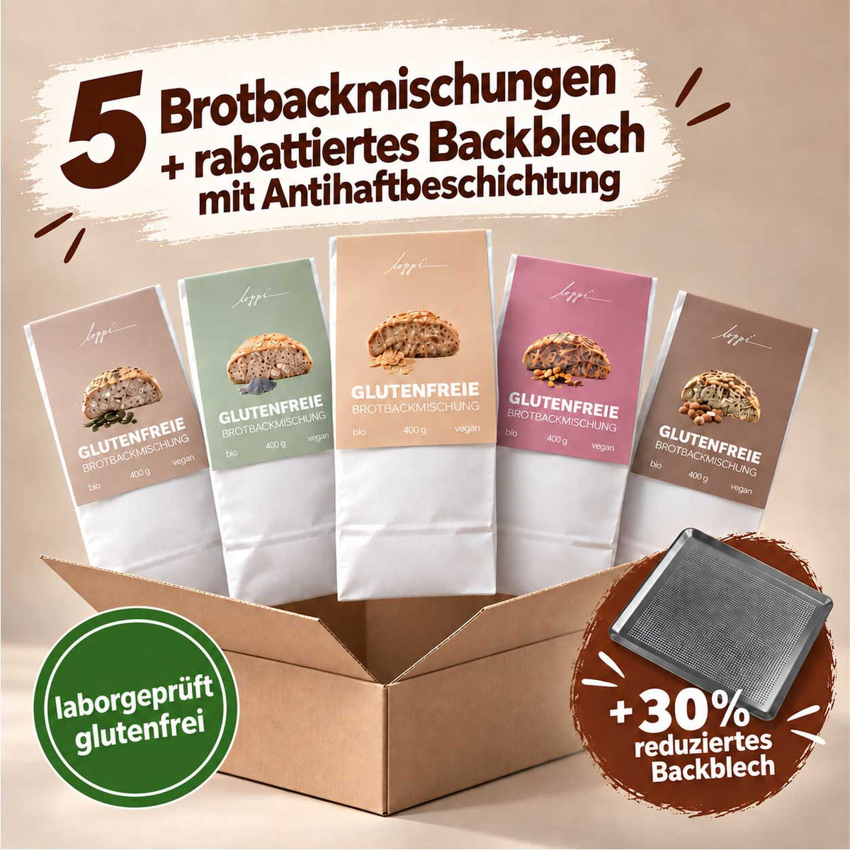 Brot Starter Bundle inkl. Backblech