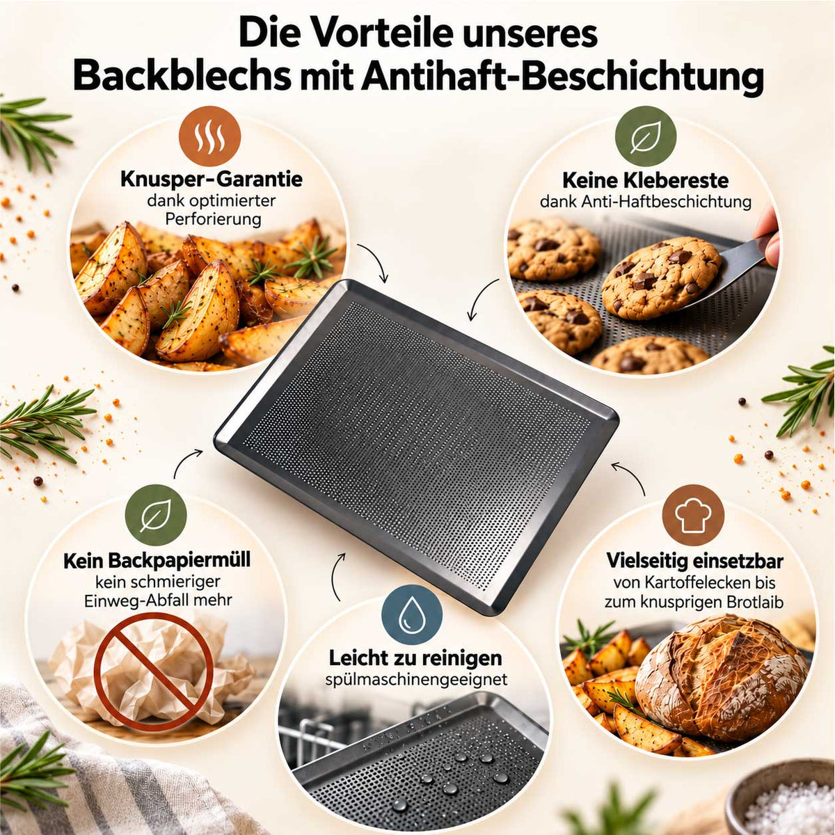 5er Starterpaket inkl. Backblech